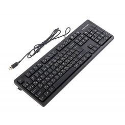 Клавиатура A4Tech FKS12 USB UA Black Фото 3