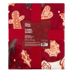 Плед Ardesto Christmas Flannel 160х200см, 100% поліестер, імбир Фото