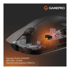 Мышка GamePro Genesis Wizard Wireless/Bluetooth/USB Black Фото 11