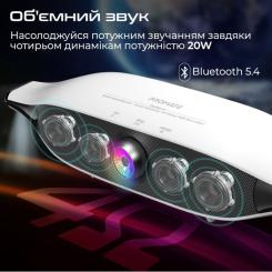 Акустическая система Promate Delta-X 20W White Фото 2