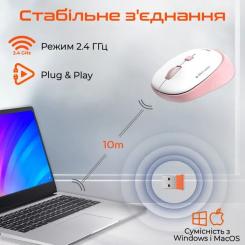 Мышка Meetion R571 Wireless White/Gray Фото 6