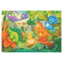 Пазл Clementoni Dinos Happy Oasis, серия «MAXI», 24 элемента Фото 1