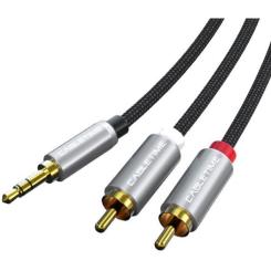 Кабель мультимедийный Cabletime 3.5mm M to 2xRCA M 1.8m Фото 1