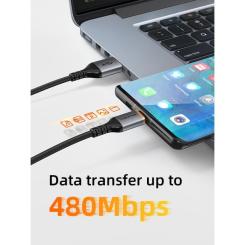 Дата кабель Cabletime USB 2.0 AM to USB-C 1.5m Фото 2
