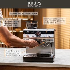 Рожковая кофеварка эспрессо Krups XP804T10 Фото 2