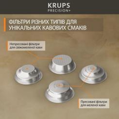Рожковая кофеварка эспрессо Krups XP804T10 Фото 5