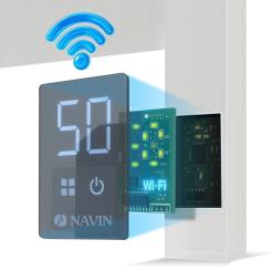 Полотенцесушитель Navin Авангард Х, 1200х480, Wi-Fi, сталь, білий, правобі Фото 7