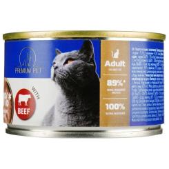 Паштет для кошек PREMIUM PET с говядиной 100 г Фото