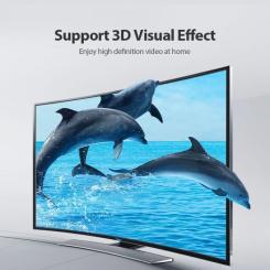 Кабель мультимедийный Vention HDMI M to HDMI M 1.5m 4K60Hz black Фото 4