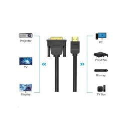 Кабель мультимедийный Vention HDMI M to DVI M 1.0m 4K60Hz black Фото 4