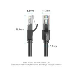 Патч-корд Vention 15м, UTP cat 6 RJ-45 black Фото 9