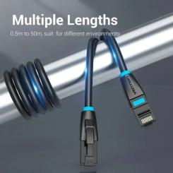 Патч-корд Vention 1м, UTP cat 7 RJ-45 black Фото 2