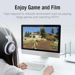 Патч-корд Vention 1м, S/FTP cat 7 RJ-45 black Фото 4