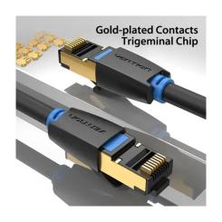 Патч-корд Vention 10м, S/FTP cat 8 RJ-45 black Фото 4