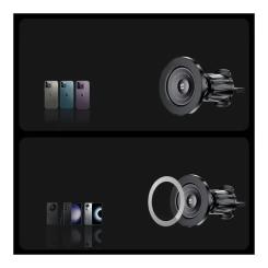 Универсальный автодержатель Essager Berlin magnetic car mount outlet model Фото 7