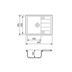 Мойка кухонная Adamant Anila сірий Фото 3
