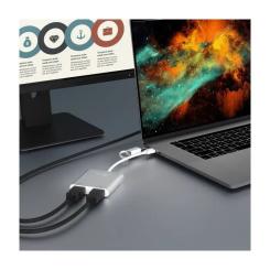 Адаптер J5create USB-C/A to 2xHDMI F dual display Фото 6