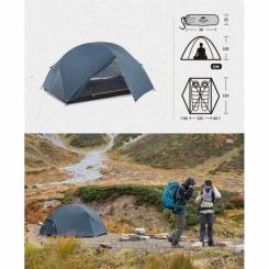 Палатка Naturehike двомісний ультралегкий Mongar UL NH19M002-J, темно Фото 5