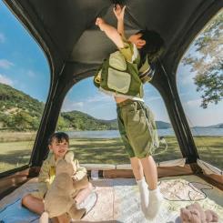 Палатка Naturehike чотиримісний автоматичний Ango CNK2550WS010, сірий Фото 1