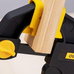 Струбцина Deli быстрозажимная 18 см Фото 1