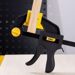 Струбцина Deli быстрозажимная 18 см Фото 3