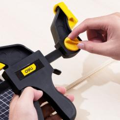 Струбцина Deli быстрозажимная 18 см Фото 6