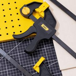 Струбцина Deli быстрозажимная 18 см Фото 8