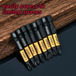 Набор бит Deli PH3 x 50 мм, 2шт Фото 2