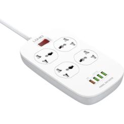 Сетевой фильтр питания LDNIO SC4407Q 4роз. 4USB 2м Фото 4