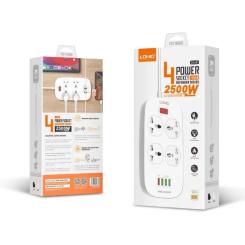 Сетевой фильтр питания LDNIO SC4407Q 4роз. 4USB 2м Фото 6
