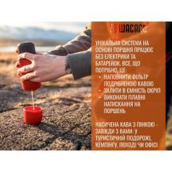 Кофеварка кемпинговая Wacaco Nanopresso з чохлом зелена Фото 6