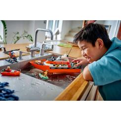 Конструктор LEGO City Рятувальний катер і гелікоптер берегової охор Фото 8