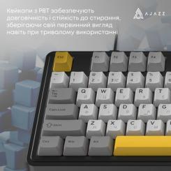 Клавиатура Ajazz AK980 MAX Magnetic Switch USB UA Black/Grey/Yellow Фото 10