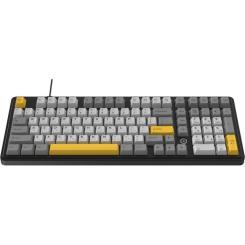 Клавиатура Ajazz AK980 MAX Magnetic Switch USB UA Black/Grey/Yellow Фото 1
