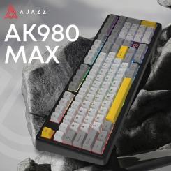 Клавиатура Ajazz AK980 MAX Magnetic Switch USB UA Black/Grey/Yellow Фото 5