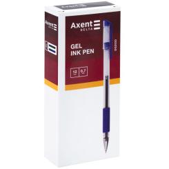 Ручка гелевая Axent Delta 0,7 мм, чорний Фото 1