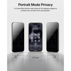 Стекло защитное Belkin iPhone 17 Pro Privacy TemperedGlass Фото 3