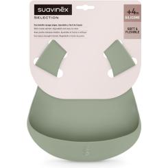 Нагрудничек Suavinex Colour Essence силіконовий, зелений Фото 1