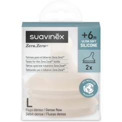 Соска Suavinex ZERO.ZERO антиколікова, інтенсивний потік, бежева, Фото 1