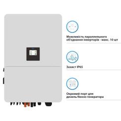 Солнечный инвертор Deye SUN-75K-SG02HP3-EU-EM6i, 75кВт Фото 2