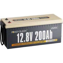 Батарея LiFePo4 Power Queen 12.8V 200Ah BMS 150A Фото