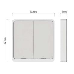 Умный выключатель EMOS H5012 2 buttons ZigBee 3.0 Фото 7