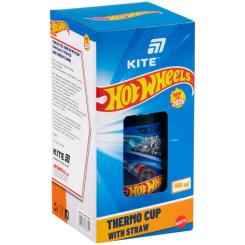 Поильник-непроливайка Kite Hot Wheels термочашка з трубочкою, 350 мл Фото 2