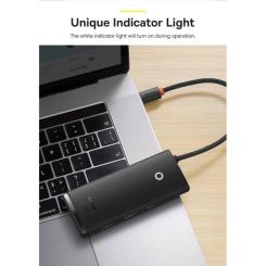 Переходник Baseus USB to 1xRJ45 100Mbps black Фото 9