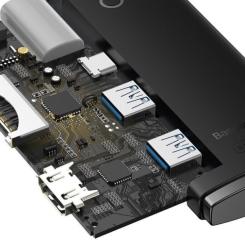 Переходник Baseus USB to 1xRJ45 100Mbps black Фото 5