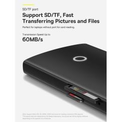 Переходник Baseus USB to 1xRJ45 100Mbps black Фото 8