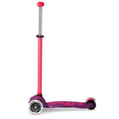 Самокат Micro Maxi Deluxe Neon LED" Ультра рожевий" Фото 1