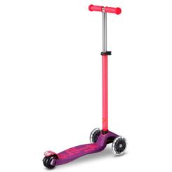 Самокат Micro Maxi Deluxe Neon LED" Ультра рожевий" Фото 2