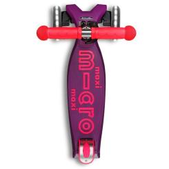 Самокат Micro Maxi Deluxe Neon LED" Ультра рожевий" Фото 4