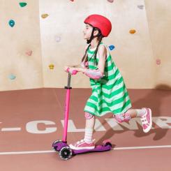 Самокат Micro Maxi Deluxe Neon LED" Ультра рожевий" Фото 6